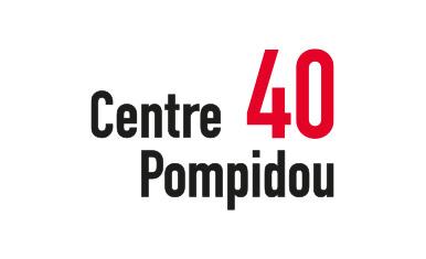 logo 40 ans du Centre Pompidou