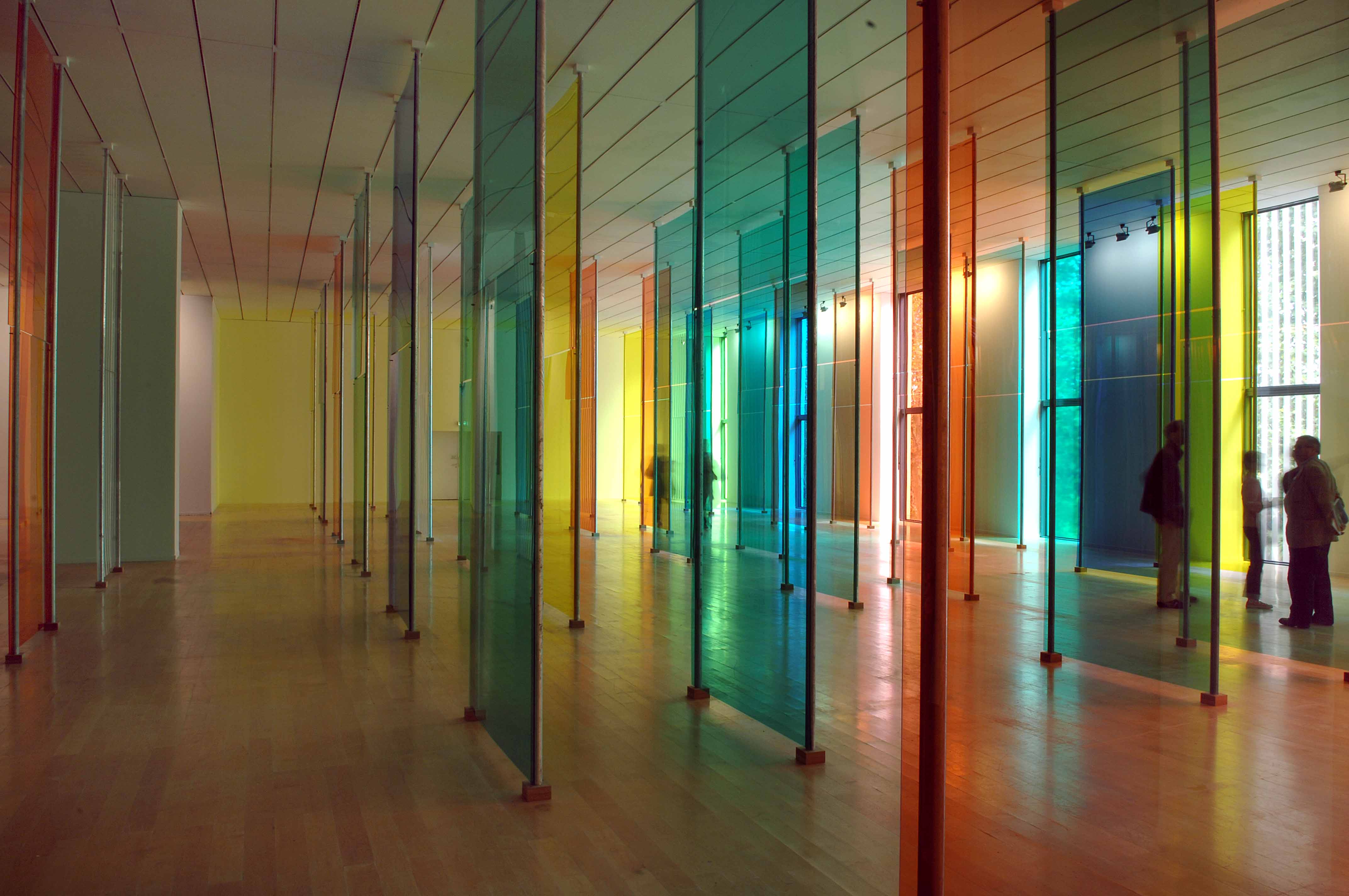 Daniel Buren, Le Temps d'une oeuvre, 2005. Collection macLYON