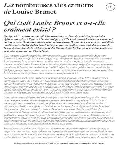 Textes expo Louise Brunet - bac 22