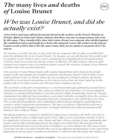 Texts Louise Brunet - bac 22