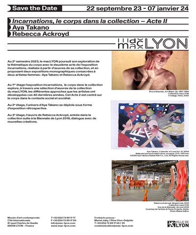 Couverture du Save the Date des expositions de septembre 2023