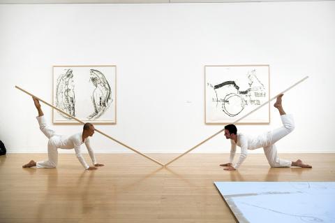 Vue de l'exposition Trisha Brown