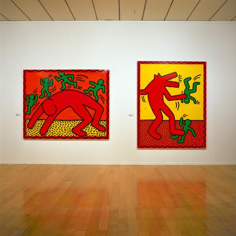 Vue d'exposition Keith Haring