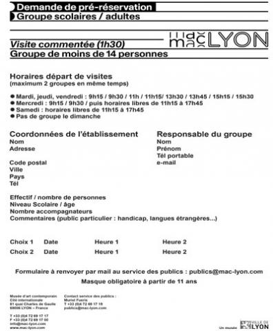 fiche resa groupe