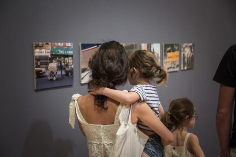 Visite d'une exposition avec des enfants