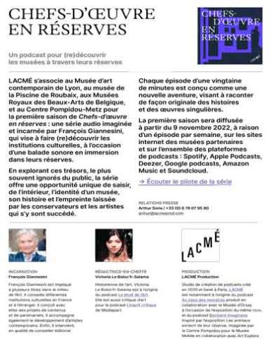 ressource cp podcast chefs d'oeuvre en reserves