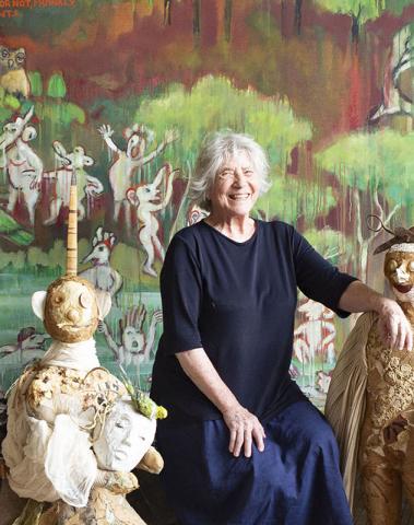 Sylvie Selig in her studio