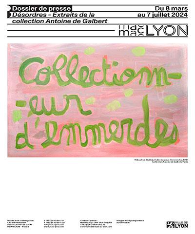 Cover of the press release collection Antoine de Galbert