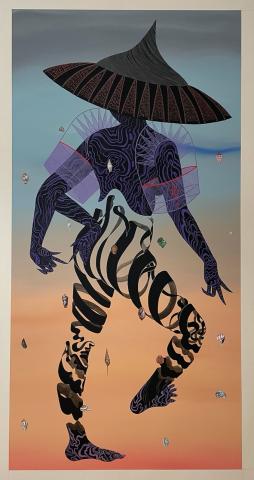 Marigold Santos, shroud envisage (limb echo and shells), 2023