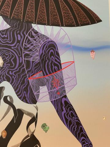 Marigold Santos, shroud envisage (limb echo and shells) (détail), 2023