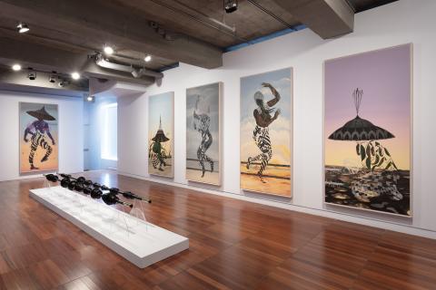 Vue de l’exposition Rajni Perera & Marigold Santos - Efflorescence/The Way We Wake