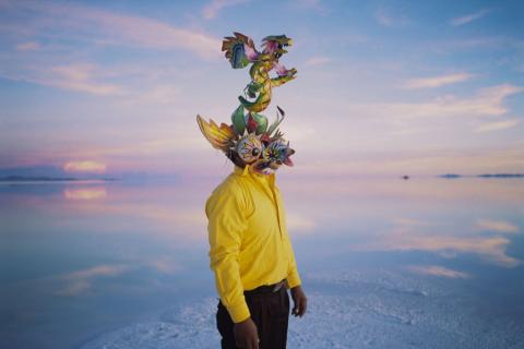 Personne avec un masque